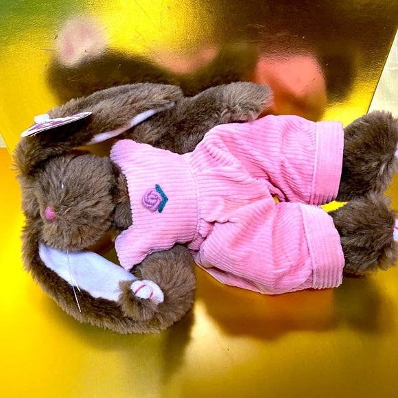 TY VINTAGE 1993 THE ATTIC TREASURES COLLECTION ROSE BUNNY ATTACHED ORIGINAL TAGS - Picture 4 of 11